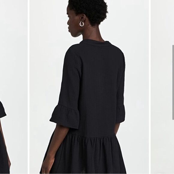 Monrow Black Easy Mini Dress XL - Picture 5 of 10